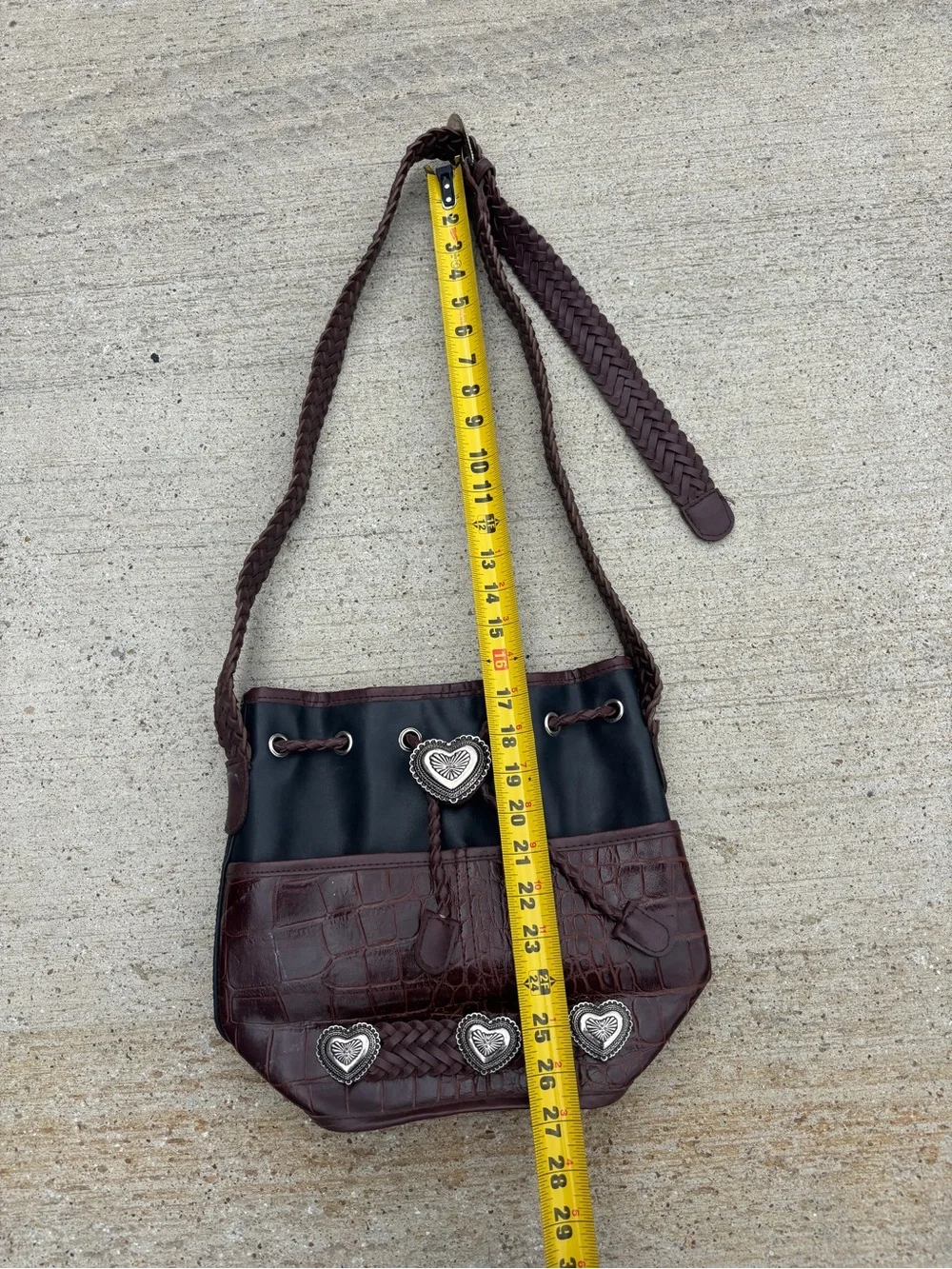 Vintage Brighton Western Crossbody Tote Bag